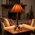 Rustic Iron Sonora Table Lamp With Pigskin Shade