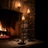 Rustic Iron Spiral Floor Candle Holders - Set of 3