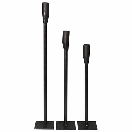 Rustic Iron Table Candle Holders Set of 3