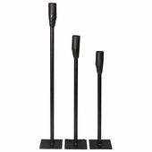 Rustic Iron Table Candle Holders Set of 3