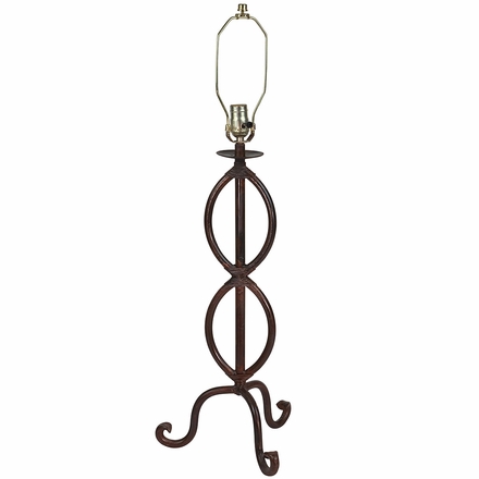 Rustic Iron Teardrop Table Lamp Base