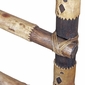 Rustic Kiva Ladders with Southwest Rawhide Wraps