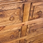 Rustic Long Pine Dresser - 6 Drawers