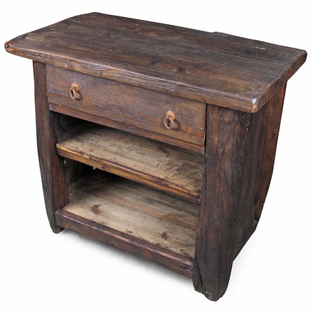 Rustic Mesquite Nightstand or End Table