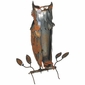 Rustic Metal Owls Yard Art Sculptures - Set of 3