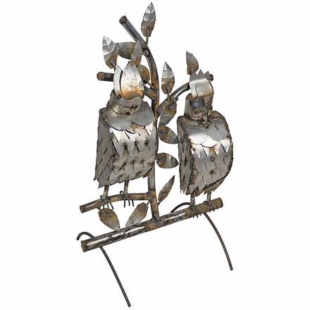 Rustic Metal Quail Yard Art
