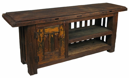Rustic Old Door TV Entertainment Console