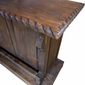 Rustic Old Wood Bar with Carved Edge