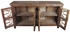 Rustic Old Wood Buffet with Ironwork Doors