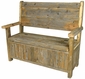 Rustic Old Wood Storage Bench