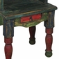 Rustic Painted Wood Chair Bookcase