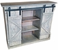 Rustic Painted Wood Coffee Bar Buffet - White