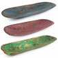 Rustic Painted Wood Dough Bowls