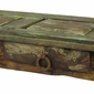 Rustic Painted Wood Sofa Table with One Drawer