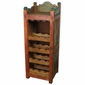 Rustic Painted Wood Wine Rack