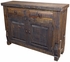Rustic Pine Sideboard with Slate Top