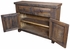 Rustic Pine Sideboard with Slate Top