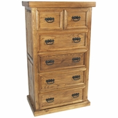 Rustic Pine Texas Lone Star Chest of Drawers