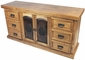Rustic Pine Texas Lone Star Dressser with Mirror
