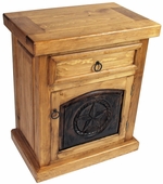 Rustic Pine Texas Lone Star Nightstand - Minimum Order 2