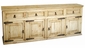Rustic Pine TV Credenza - Entertainment Console - Buffet Bottom