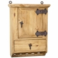 Rustic Pine Wall Mount Medicine Cabinet, 1 Door, 1 Drawer