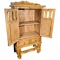 Rustic Pine Yugo Leg Armoire