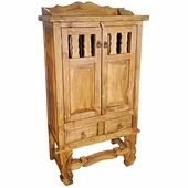 Rustic Pine Yugo Leg Armoire