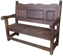 Rustic Reclaimed Old Door Bench