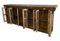 Rustic Reclaimed Wood Buffet with 8 Doors and 4 Drawers