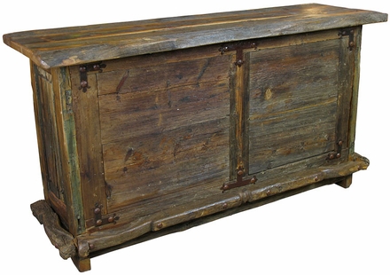Rustic Reclaimed Wood Ox Yoke Bar