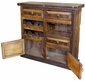 Rustic Reclaimed Wood Wine Cabinet