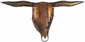 Rustic Steer Skull Sculpture - Metal Wall Art