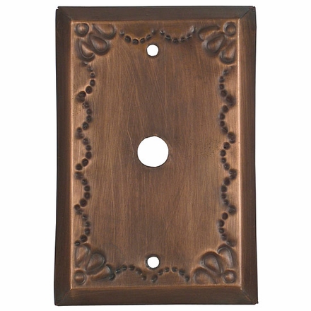 Rustic Tin Cable Plate - Star Design