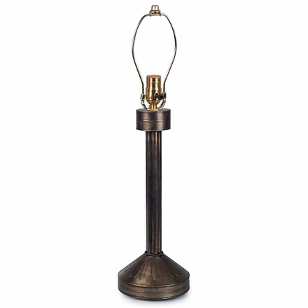 Rustic Tin Circular Lamp Base
