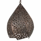 Rustic Tin Hanging Twisted Light Fixture