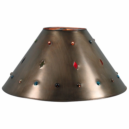 Rustic Tin & Marbles Lamp Shade