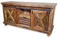 Rustic Western Barn Door Buffet