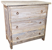 Rustic Wood 3 Drawer Farm Dresser