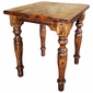 Rustic Wood Bar Height Table with 4 Barstools