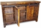 Rustic Wood Barn Door TV Stand