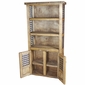 Rustic Wood Book Shelf with Iron Accents