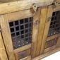 Rustic Wood Book Shelf with Iron Accents