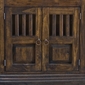 Rustic Wood Bookshelf with Doors