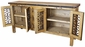 Rustic Wood Buffet with Iron Accents - 4 Doors - 3 Drawers