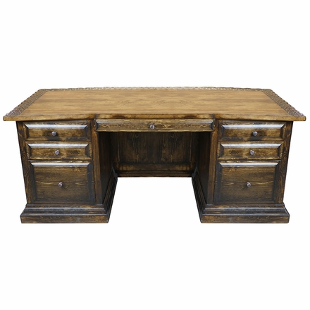 Rustic Wood El Patron Office Desk