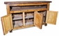 Rustic Wood Multi-Tone TV Console - 3 Doors