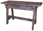 Rustic Wood Rancherita Sofa Table with Drawer