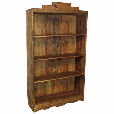 Rustic Wood Santa Fe Open Bookcase Natural