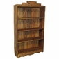 Rustic Wood Santa Fe Open Bookcase Natural